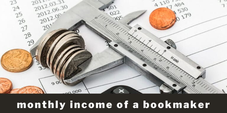 monthly income of a bookmaker